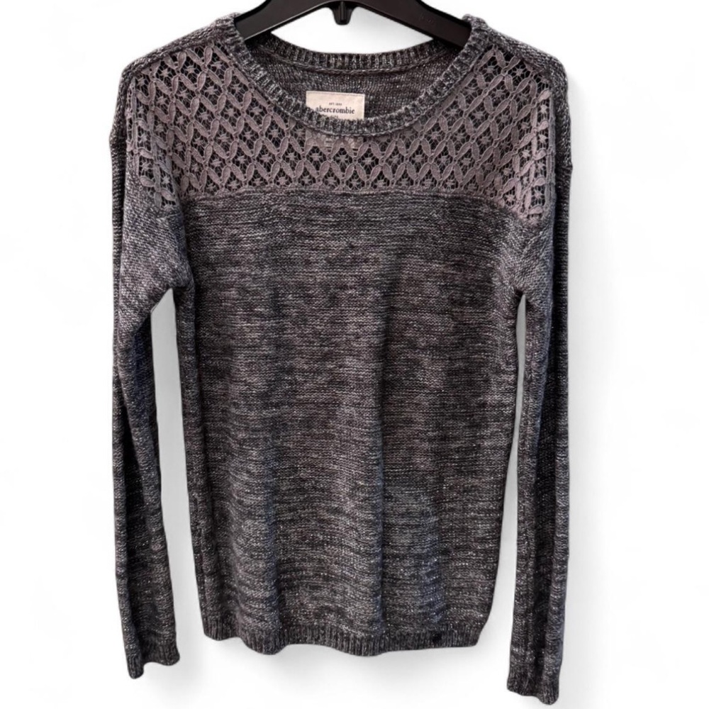 abercrombie and fitch kids gray sweater